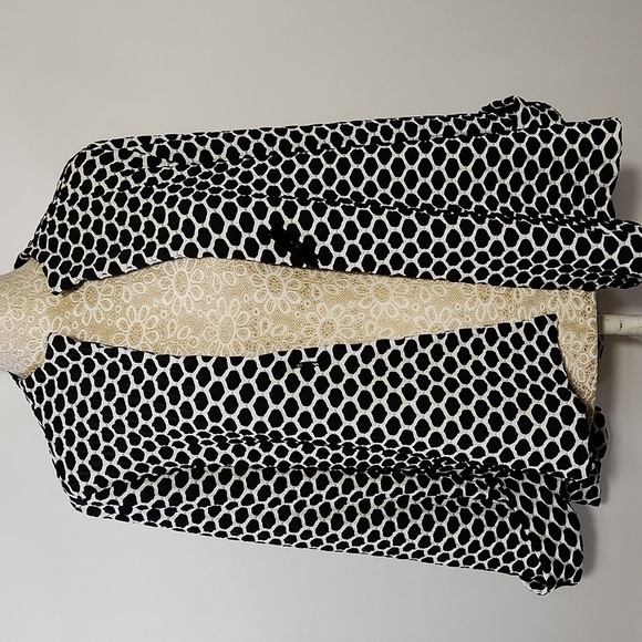 Joseph Ribkoff Black White Geometric Asymmetric Textured Jacket Women’s Size 8 - Picture 13 of 16